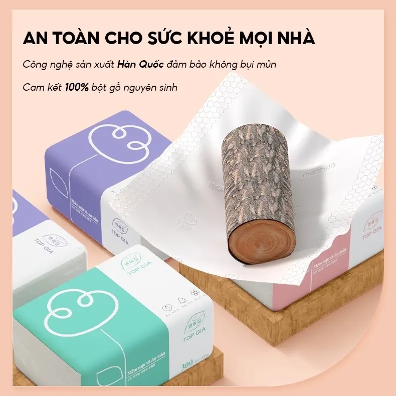 Thùng 30 gói giấy ăn Topgia Giấy Vệ Sinh 1