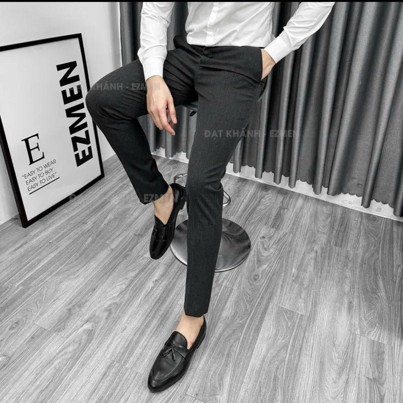 Quần Âu Pre Cạp Chun Vải Co Giãn. Menswear Cotton 2
