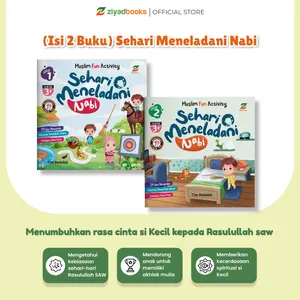 (Isi 2 Buku) Buku Cerita Anak Islami - Sehari Meneladani Nabi (Isi 2 Buku)- Soft Cover Books