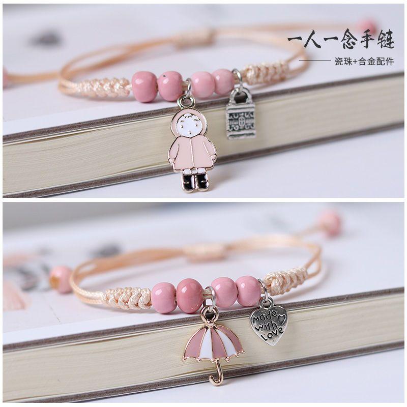 Product Introduction of Cute Student Star Moon Girlfriends' Bracelet Two Three Four Korean Style Mori Style Bracelet Ins Non-Fading Gifts 16