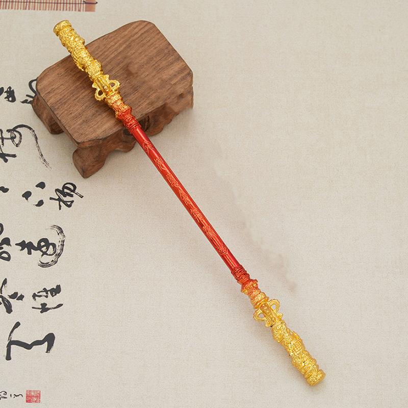 Product Introduction of 22cm Black Myth WuKong Game Ruyi Golden Cudgel Metal Handicrafts Sun Wukong Monkey King  Game Peripherals Children's Toys 25