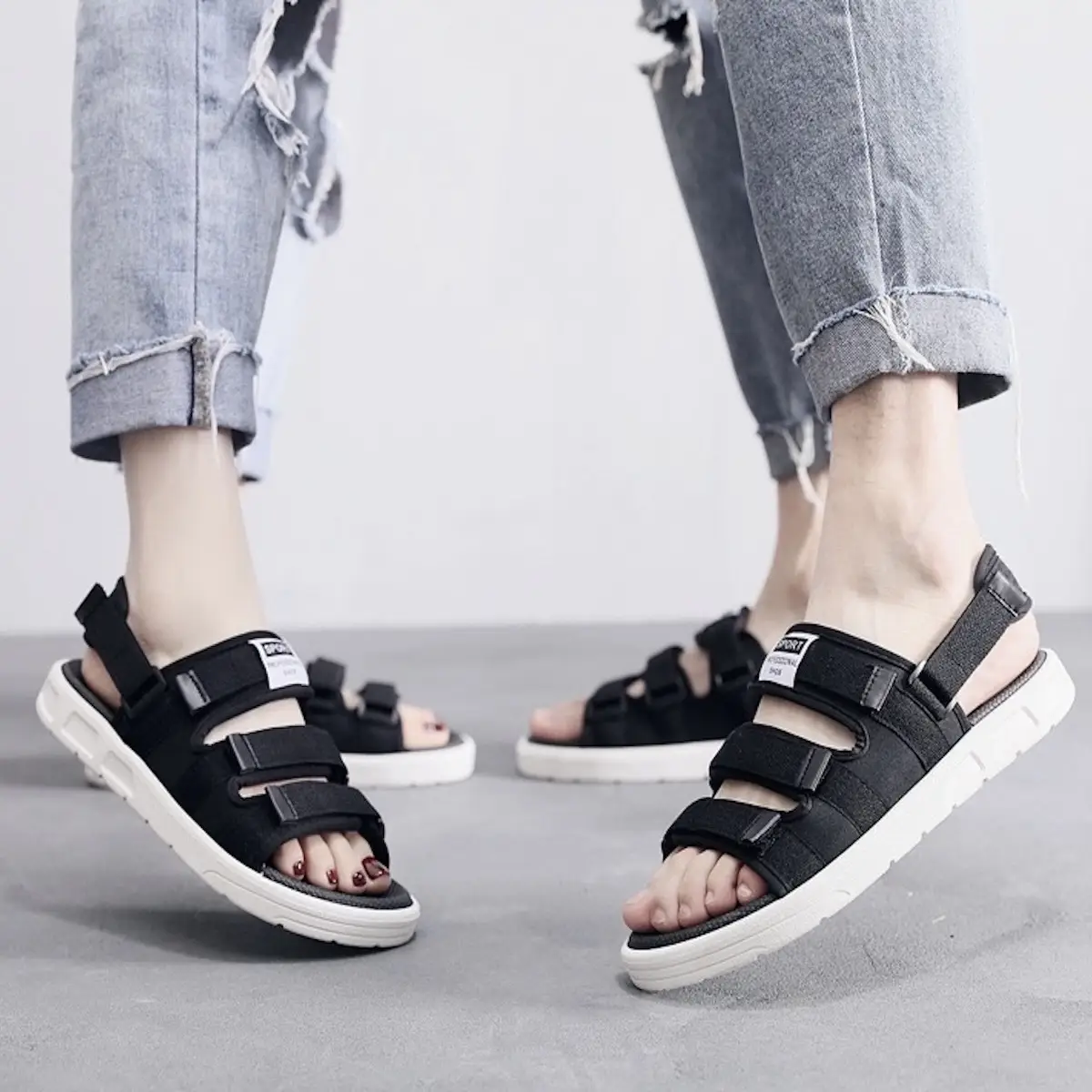 [giá sỉ-FREESHIP] sandal nam nữ, dép quai hậu nam nữ, sandal học sinh đế mềm êm siêu bền, sandal 3 quai siêu hót trend GiàY DéP Đồng Cao Su