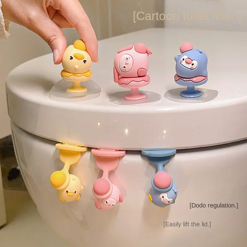 Toilet lid opener not dirty hands cute，Improve the quality of life Waterproof Disposable Toilet Seat Covers wash cloth bamboo towel stone bath mat telescopic self cleaning soap dock flavor terry dispenser clay gum towe