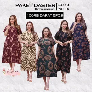 DASTER STANDAR MOTIF VIRAL KEKINIAN 100rb isi 5 pcs  BUSUI MOTIF BUNGA DASTER PEKALONGAN