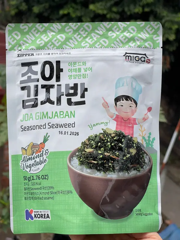RONG BIỂN RẮC CƠM MIGA JOA HÀN QUỐC - RONG BIỂN HÀ COOKING 5