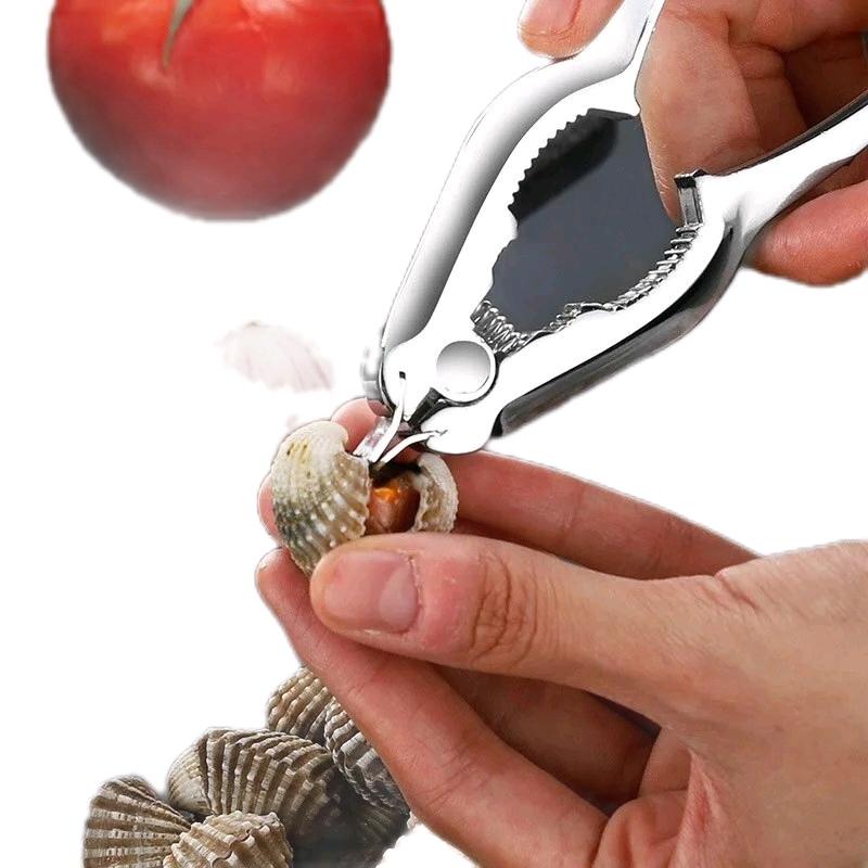 combo 2 kềm tách sò huyết inox sáng bóng tiện lợi