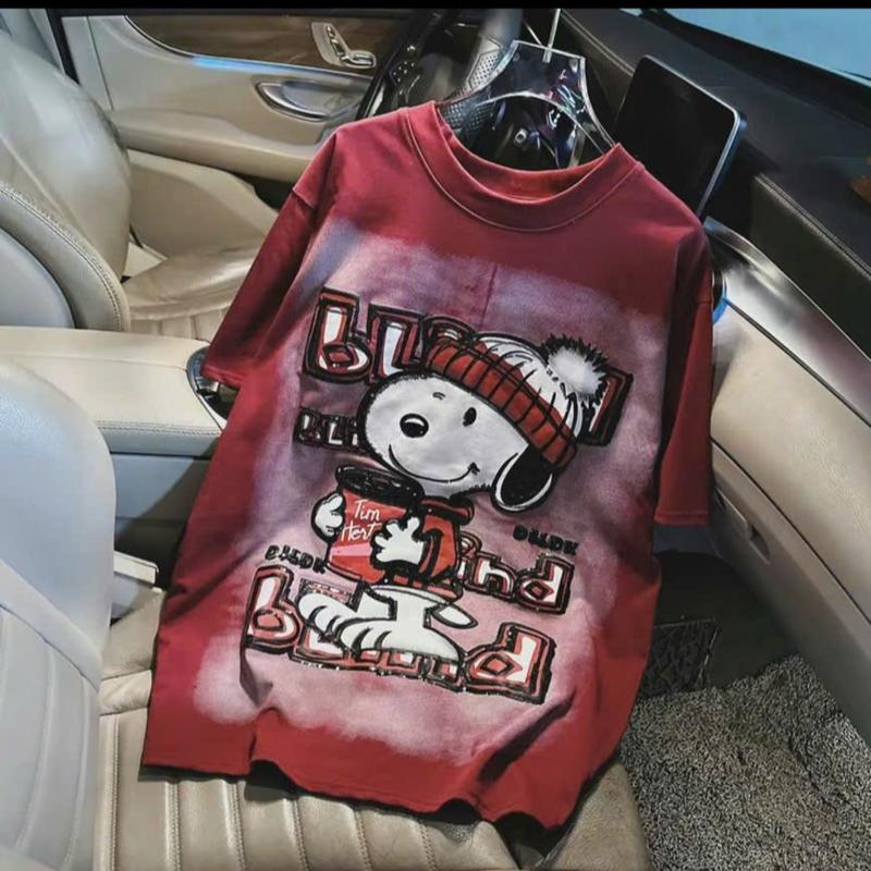 Áo thun Freesize cotton 4 chiều mềm mịn - CÚN ĐỘI MŨ in to in 2 mặt , có may nẹp cổ và cầu vai Form 45-70kg Cổ Tròn