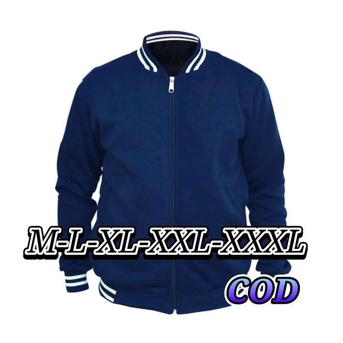 jaket baseball parsity polos zipper pria wanita size M-L-XL-XXL-XXXL Polos Varsity Sport
