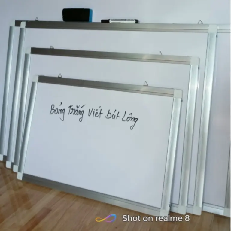 BẢNG PHÓC(mica)(tặng kềm bút lông) trắng dùng trong học tập, biển, bảng giá rẻ 3
