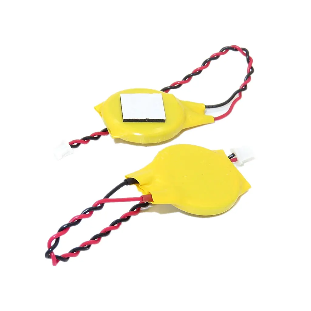 10pcs/set CR2032 2032 Wire 2 Pin Laptop Motherboard BIOS CMOS With Wire Disassemble Replace 230