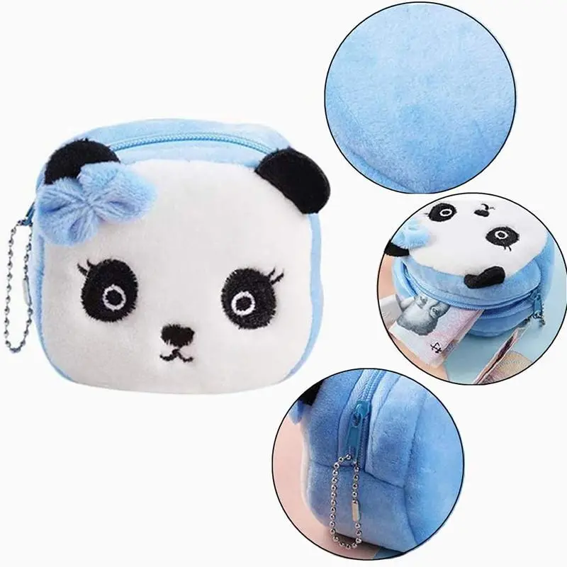ví đựng tiền Xu Nhồi Bông Thiết Kế Động Vật Hoạt Hình Dễ Thương, 1 Cái, Túi Đựng Tiền Xu, Khay Đựng Tiền Xu, Ví, Túi Cầm Tay, Chủ Chìa Khóa, Túi Đựng Tai Nghe Và Cáp Dữ Liệu, Thích Hợp Làm Quà Tặng Cho Bé Trai Và Bé Gái Wallet Hình Chữ Nhật 1