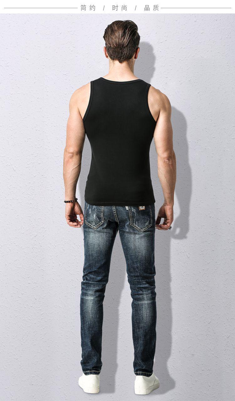 Product Introduction of 2025] Men's Vest Pure Cotton Breathable Sports Summer Slim Fit Sleeveless Solid Color Fashion Tank Top for Men 12