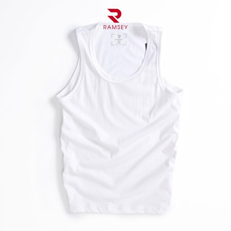 Áo Ba Lỗ Cotton Basic Cho Nam Ramsey RSC 201. Menswear Top áo  lá Nhung 1
