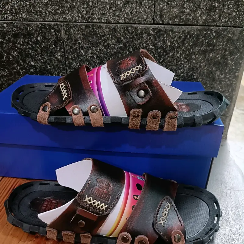 SANDAL KULIT PRIA OBARA.021 - KULIT SAPI ASLI 100% ( PRODUKSI SENDIRI ) 7