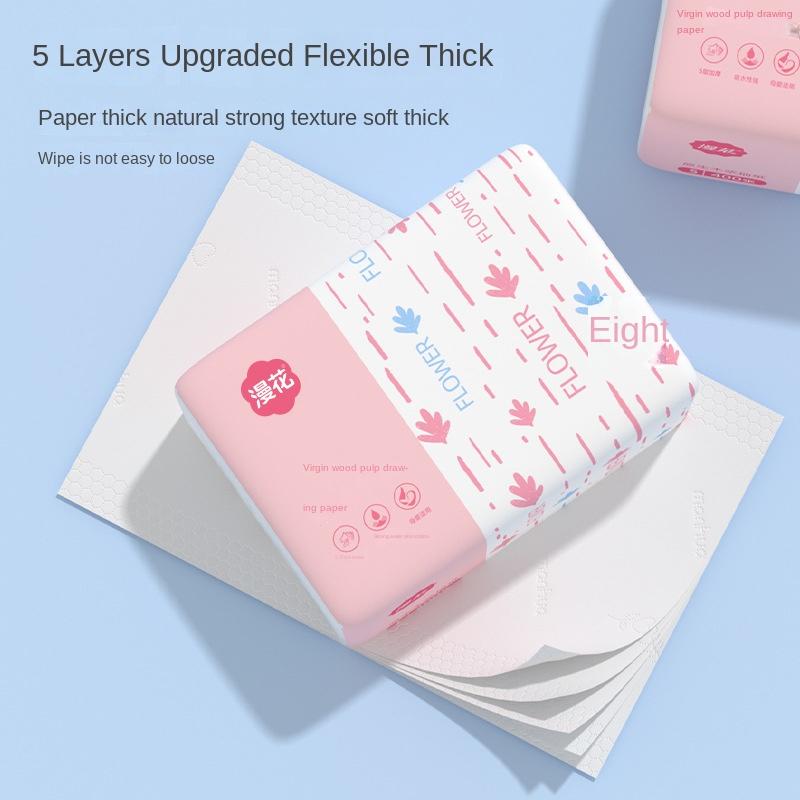 Xiaohongshu Manhua 400 Sheets Bulk Box Tissue Paper Napkins Household Economical Pack Facial Tissue Toilet Paper 1