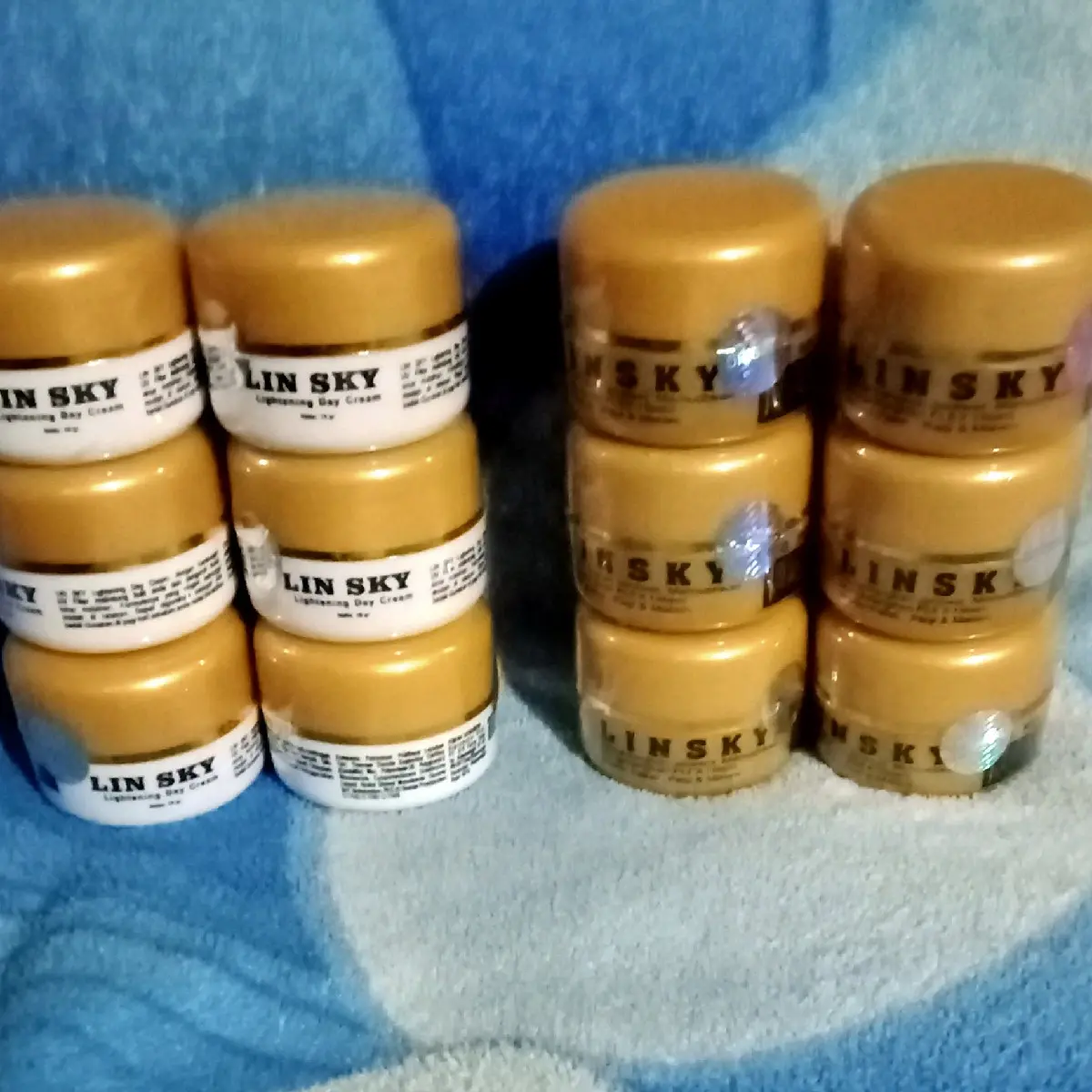 LINSKY PAKET HEMAT 6 PCS TERMURAH,,PINK/BIRU/FULL GOLD/ FULL PUTIH/LSK-GLOW/PUTIH GLOWING/PLATINUM