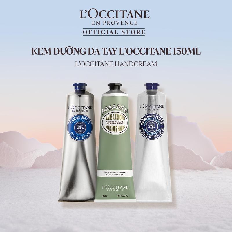 Kem Dưỡng Tay L'Occitane Hand Cream Giúp Dưỡng Ẩm Mềm Mịn 150ml