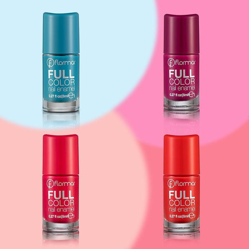 Product Introduction of Part 2 Kutek Flormar Full Color Nail Enamel Kuteks Turki Halal Tidak Wudhu Friendly dan Tidak Tembus Air isi 8ml Original Turkey 6