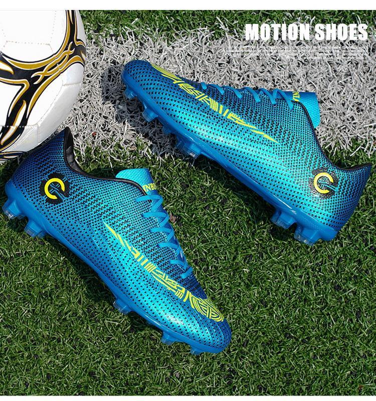 Product Introduction of Men's High Top Soccer Shoes Ronaldo Messi Assassin Long Spike Boots 7 Children's Students Teenagers Men's AG Broken Spike Training Shoes 14