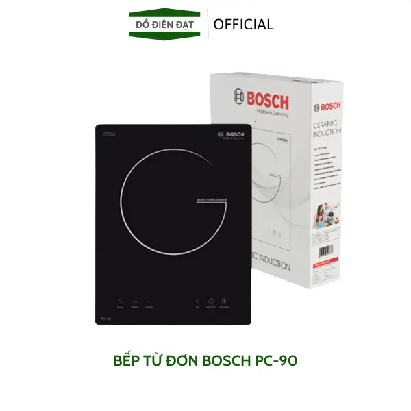 Bếp từ đơn Bosch, Mặt kính chống xước, bảo hành 12 tháng.
