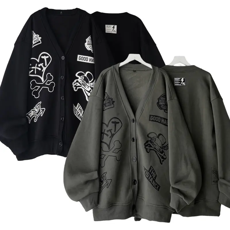 Áo Khoác Cardigan Habit Nỉ Bông Unisex 2024 1