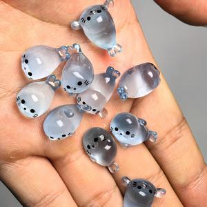 光るミニシール樹脂製フィギュリンセット、クリエイティブなデスクトップホームデコレーション、ランダムな可愛い動物モデル、完璧なギフトアイデア