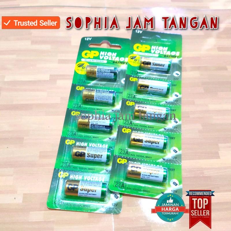[ BISA COD ] BATERAI GP23 HARGA PER LEMBAR , GP 23 , GP 23A , GP23A , V23GA , MN21 , M 21 , BATERAI REMOTE , BEL RUMAH 0