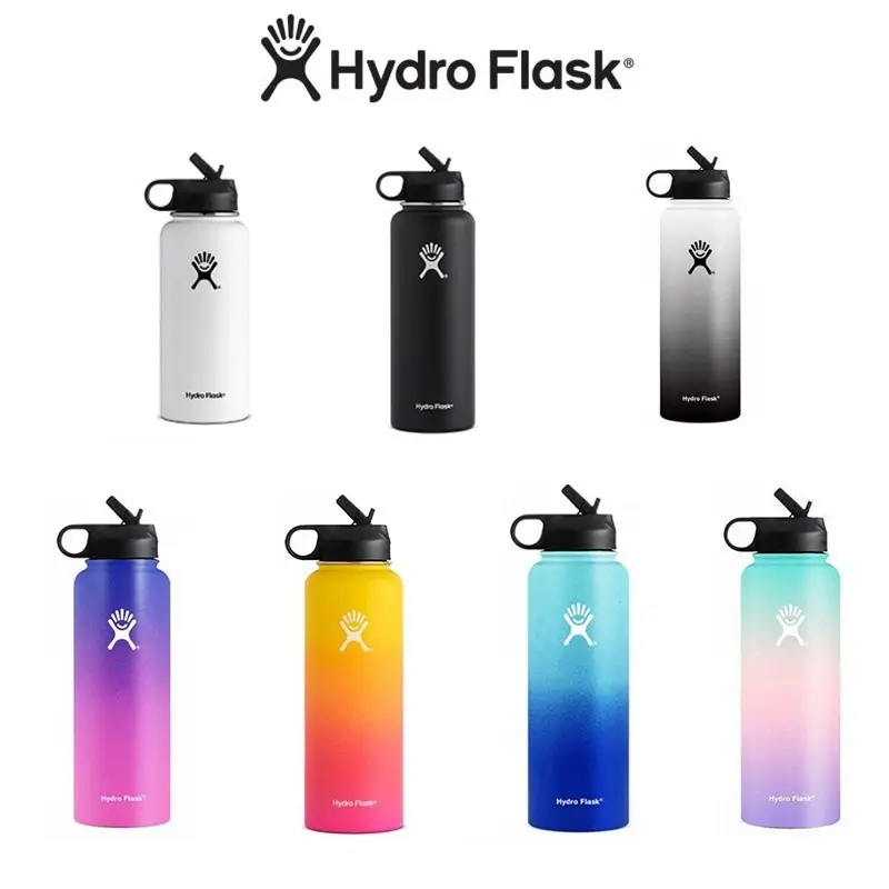 Bình giữ nhiệt HydroFlasks, 100% Authentic, 32oz và 40oz, Thép Không Gỉ, Chân Không, Thích hợp cho các môn thể thao ngoài trời, Bình Nước