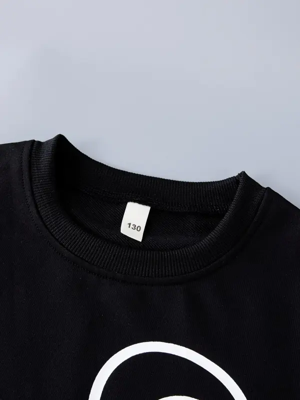Boy's Cartoon Bear Print Round Neck Sweatshirt, Casual Soft Comfy Long Sleeve Crew Neck Pullover For Daily Wear, Boy's Clothing For Spring & Fall 2