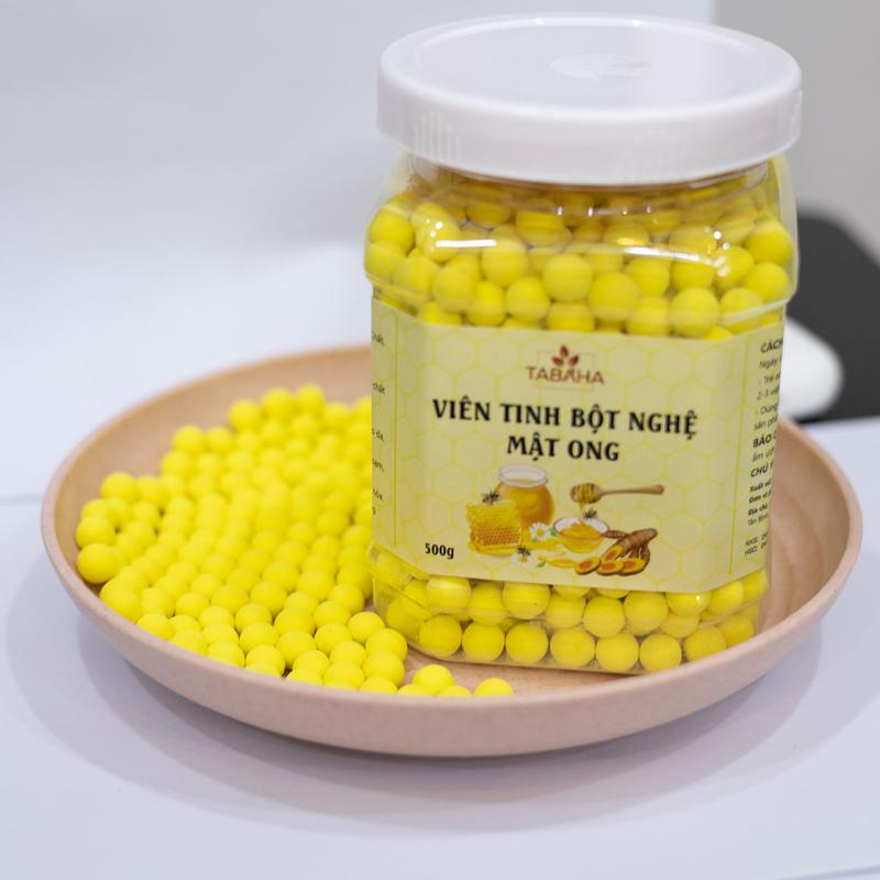 Viên tinh bột nghệ mật ong tabaha 500g Curcumin nguyên chất hỗ trợ dạ dày bao tử, đẹp da 3