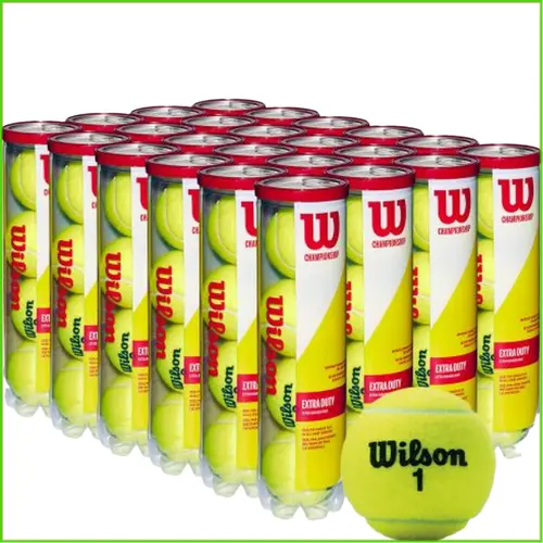 Quả bóng banh tennis Wilson WRT110000 Championship đỏ hộp 4 trái - Sản phẩm hoàn hảo cho dân chơi tennis chuyên nghiệp
