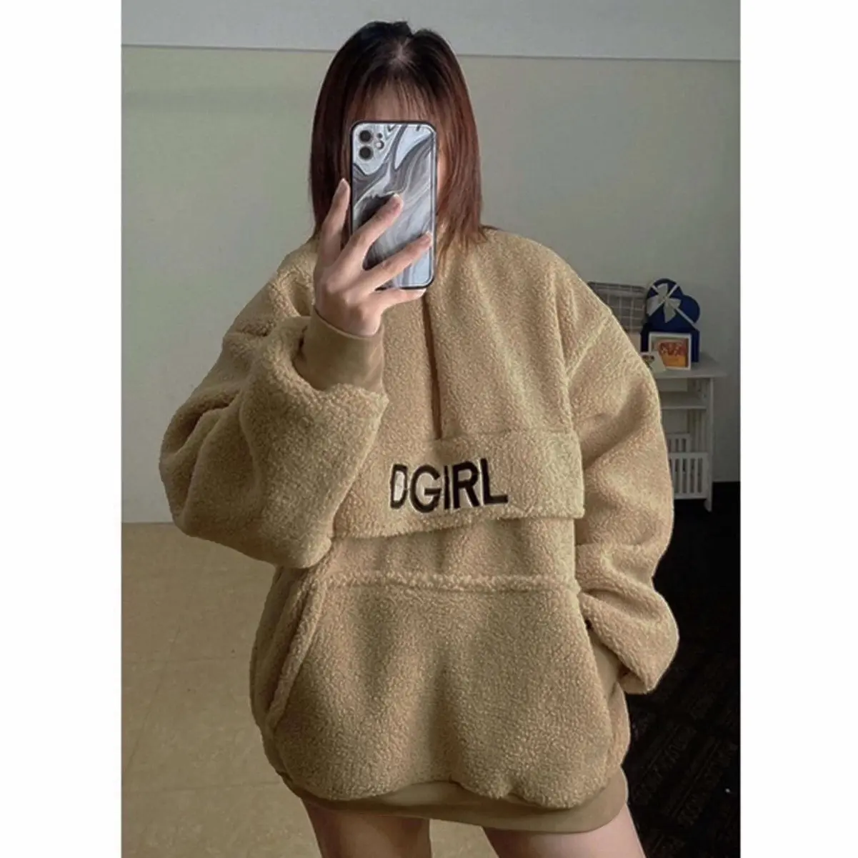 Áo lông Dgirl,lông hai mặt cực dày