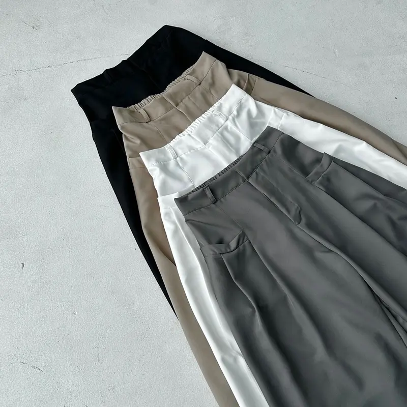 GOUW PANTS - POSHA OFFICIAL Celana Panjang Wide Highwaist Pants karet polyester soft  wanita  kulot  formal  loose 2