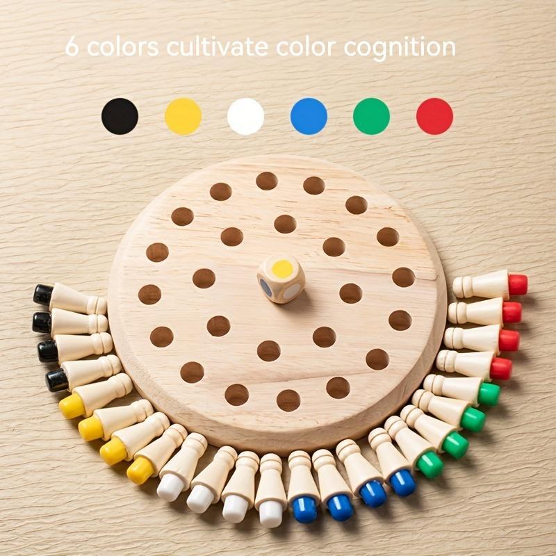 Product Introduction of 2024 New Board Games, 8 Counts/set Wooden Memory Chess Game, Memory Training Game Toy, Concentration Training Game Gift 15