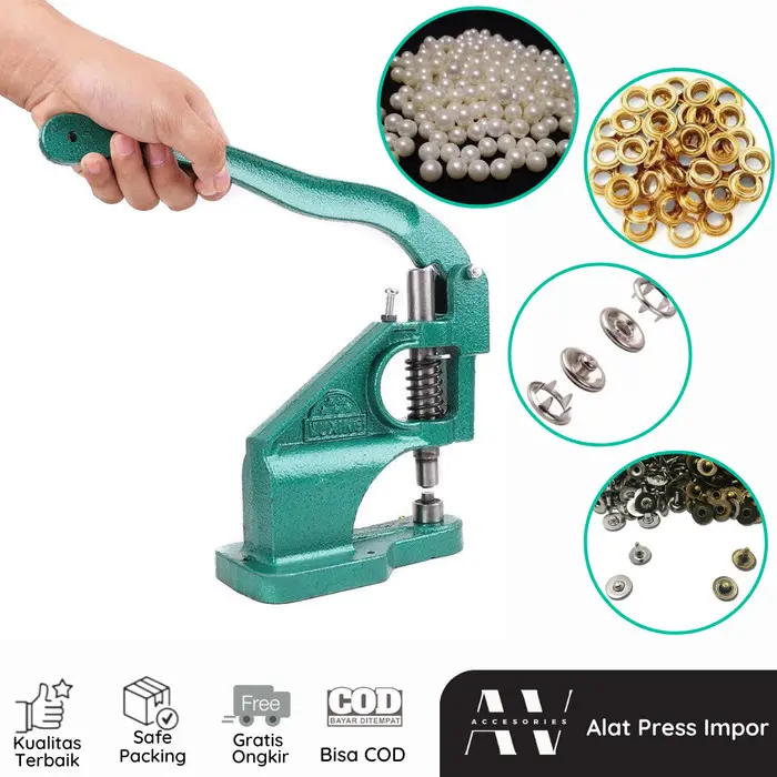 AVACC Alat Pres Import Mesin Kancing Rivet Mata Ayam Hand Press Ori