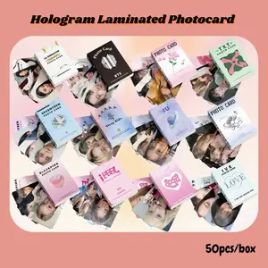 [kstuffind] LOMO CARD HOLOGRAM BOYGROUP MURAH 50PCS PHOTOCARD HOLO LOMOCARD