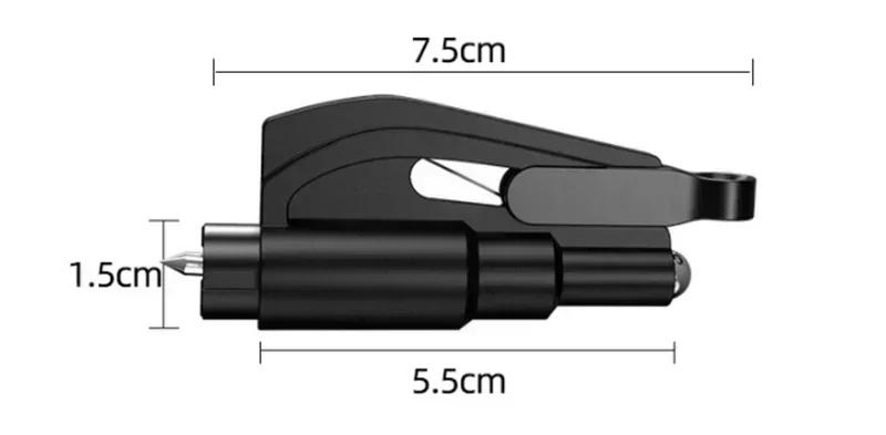 Product Introduction of Safety Hammer Car Emergency Rescue Kit Portable Key Chain Window Breaker Glass Emergency Hammer 13