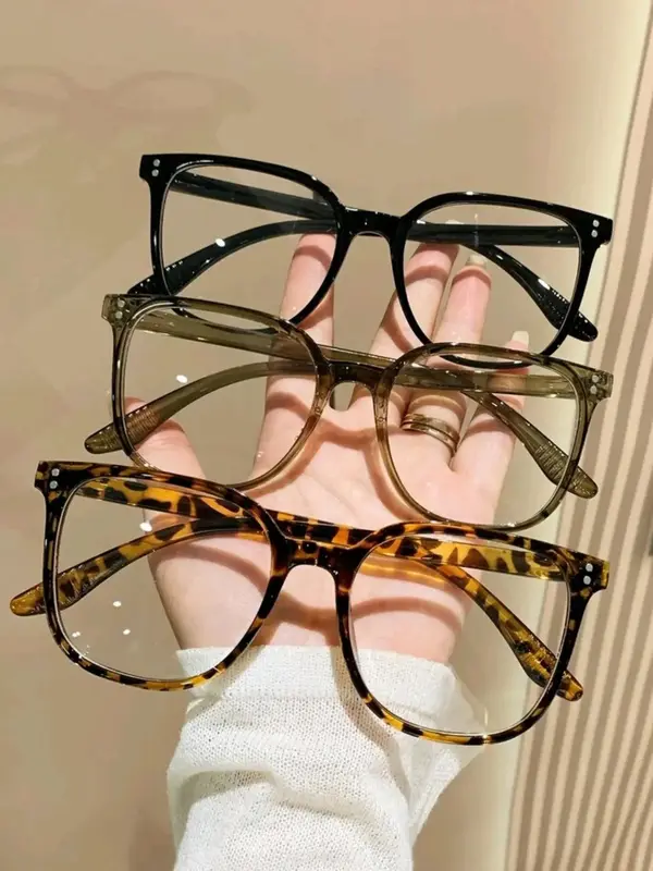 Simple Fashion Modern Anti-blue Light Eyeglasses for 2024 Summer Outfits, Thin Blue Light Glasses, Matching Lightweight Square Frame Thin Eyeglasses for Party for Women & Men for Clothing Decor, Gifts for Girlfriend, Mother's Day Gift 6