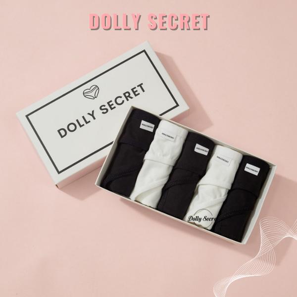 Quần lót cotton kháng khuẩn nữ DOLLY SECRET kiểu dáng basic DS02 Thun Women 4