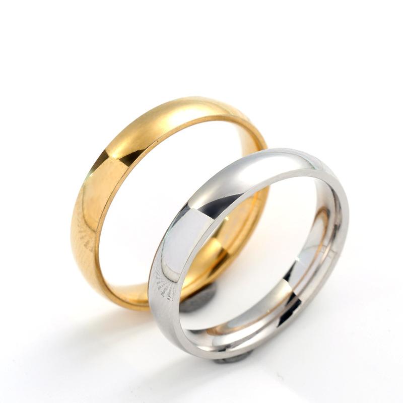 Nhẫn Thép Titan Phụ Kiện, Vòng MAYSU Mạ Sáng Bóng Vòng Cặp Đôi, Đường Kính 4mm, Chất Liệu Thép Không Gỉ, Đồ Trang Trí, Thích Hợp Cho Nữ, Nhà Sản Xuất nhẫn  của  zhenya 4