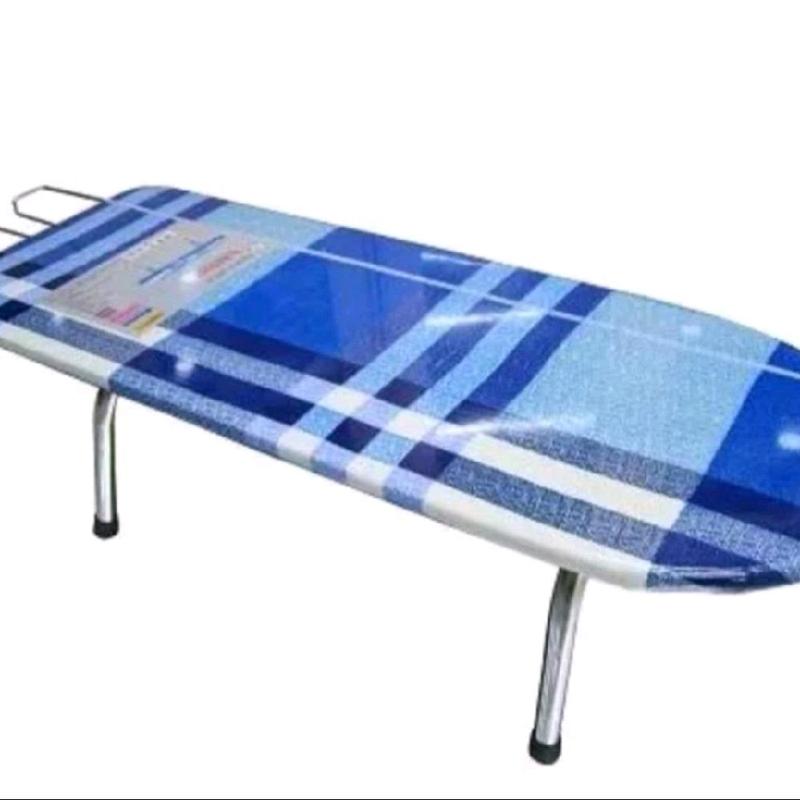 Bàn để ngồi ủi quần áo cao cấp bằng gỗ thép bọc vải cotton(30x80cm) màu ngẫu nhiên