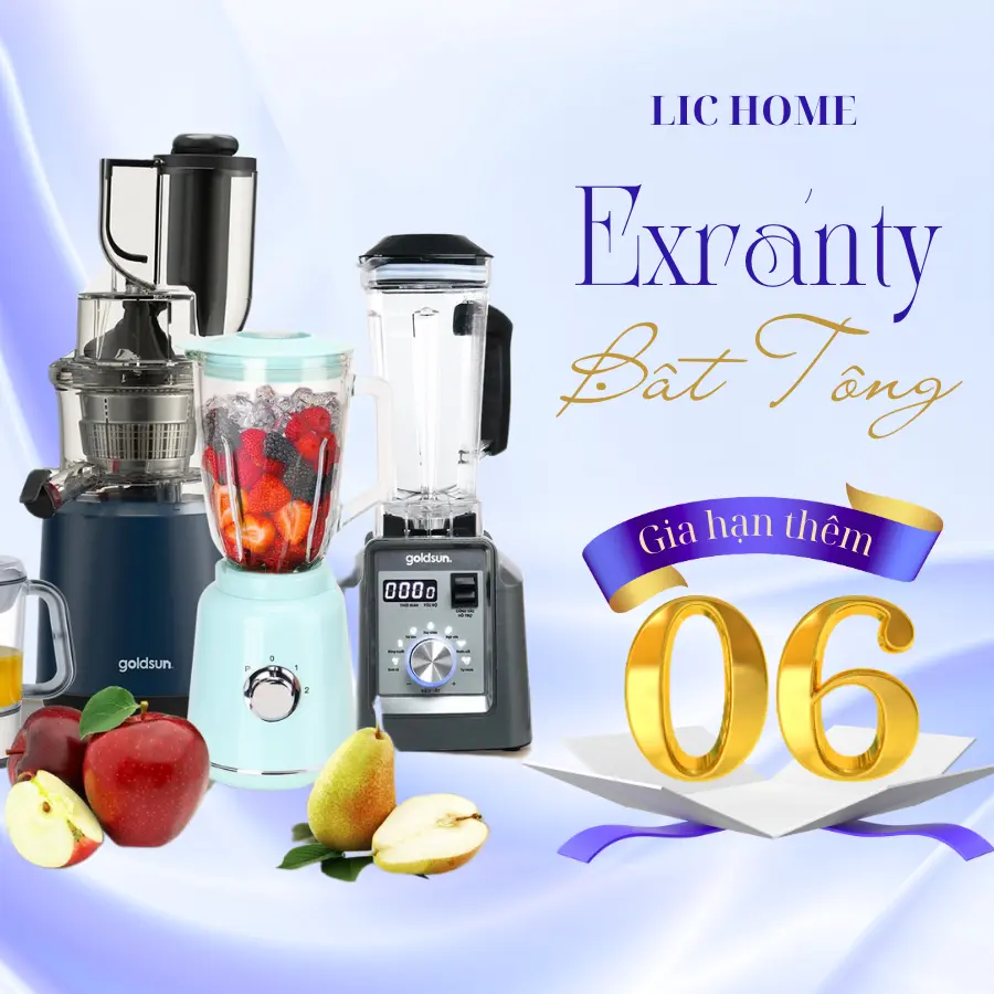 Quà tặng gia hạn 6 tháng bảo hành đồ gia dụng