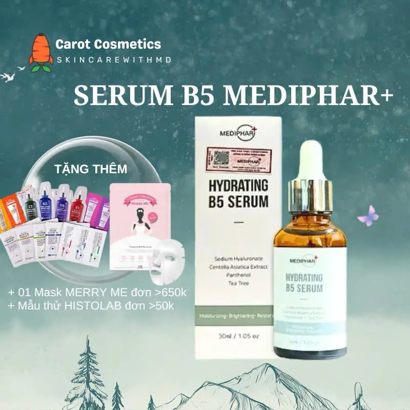 Serum b5 Mediphar phục hồi, cấp ẩm da 30ml