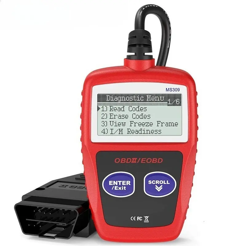 MS309 OBD2 Car Code Reader EOBD Scanner Data Tester Scan Diagnostic ...