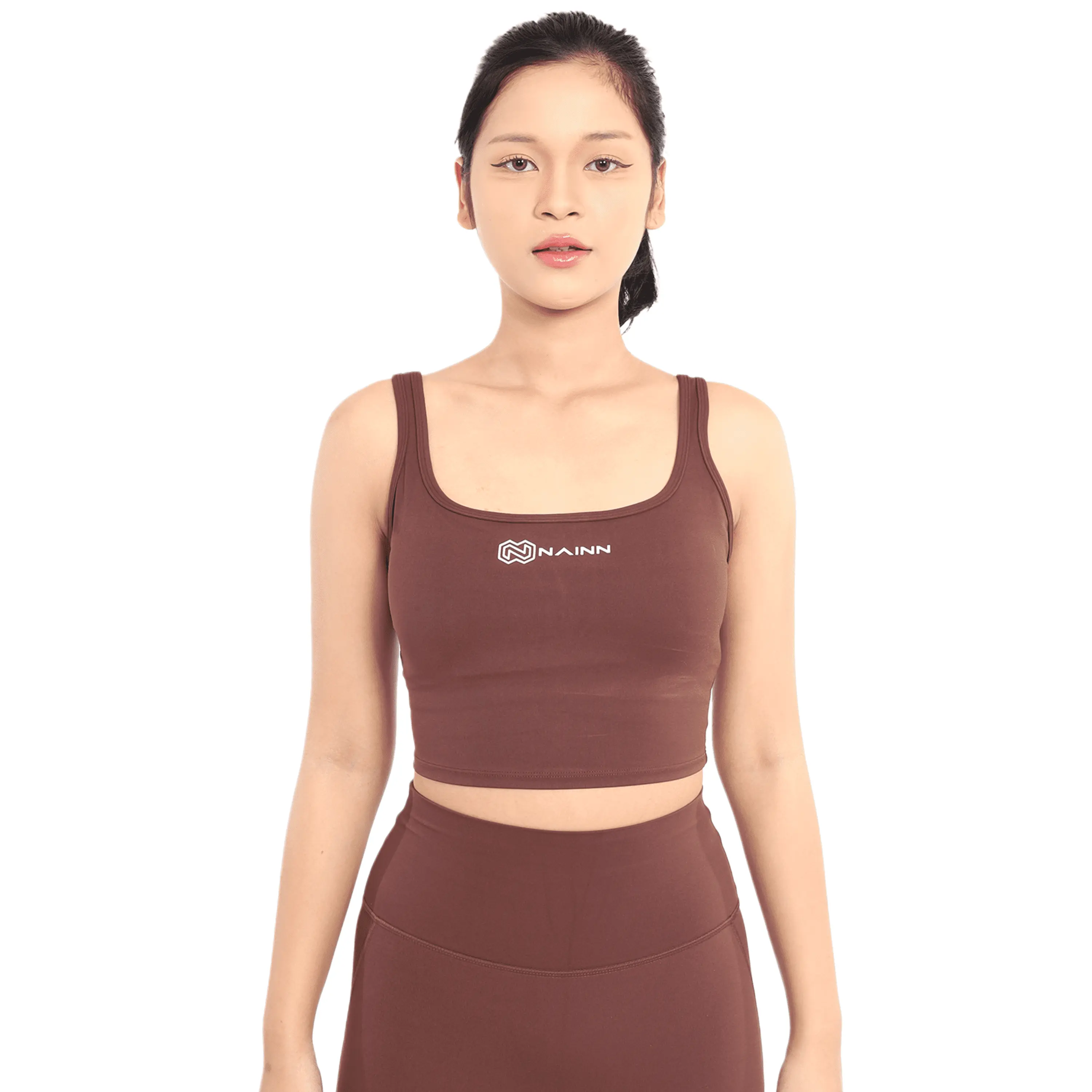SPORT BRA DUOSTRAP BROWN NAINN