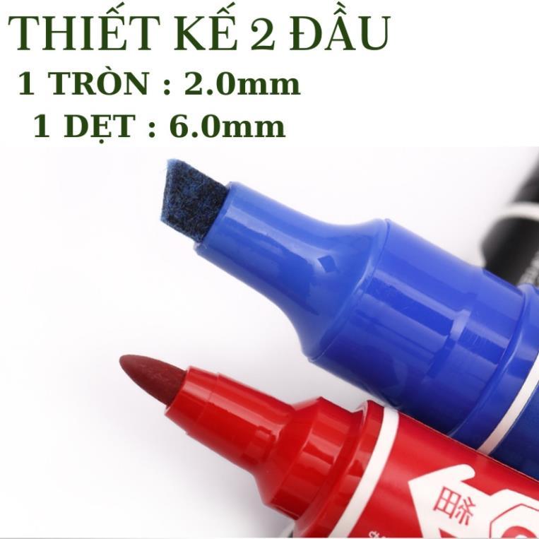 （Xiao k supplies） Bút lông dầu 2 đầu không xóa được - bút dạ dầu - MO150 -  bút viết đĩa cd - HIKOMA STORE 0