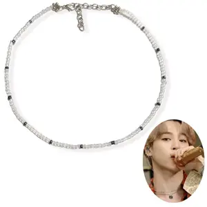 Jimin Blaster Beads Necklace Kalung Mote Rantai Handmade Fashion