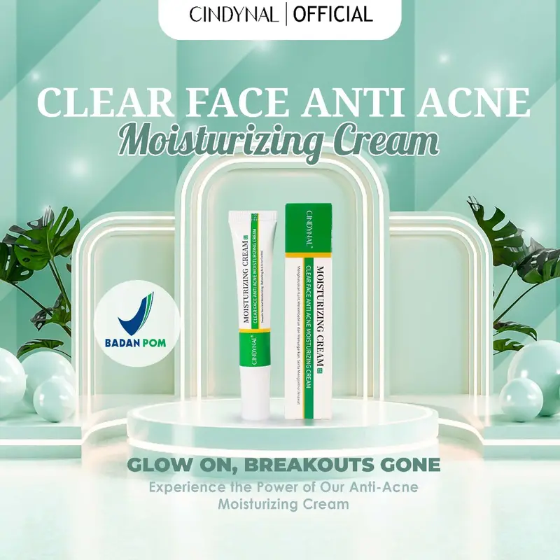 BPOM CINDYNAL Krim Obat Jerawat dan Bekas Jerawat Paling Ampuh - Cream Moisturize Acne Clear Face 20g Berjerawat Wajah 5