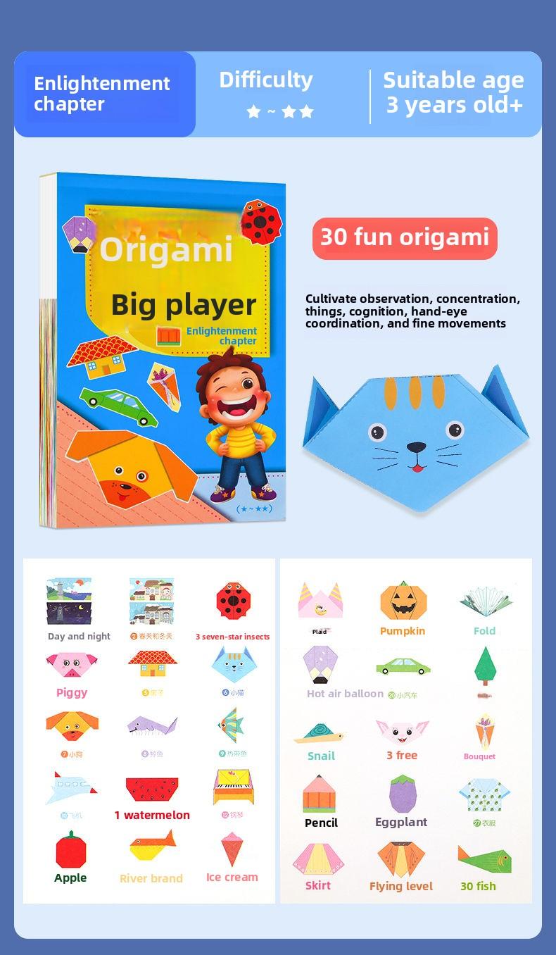 Product Introduction of Creative Origami Book 3D Paper Airplane Craft Kit For Kids Children Age 5-12 Educational STEM DIY Art Projects Step By Step Tutorials With Colorful Paper Sheets Indoor Rainy Day Activities Creative Fun Learning Toys 12