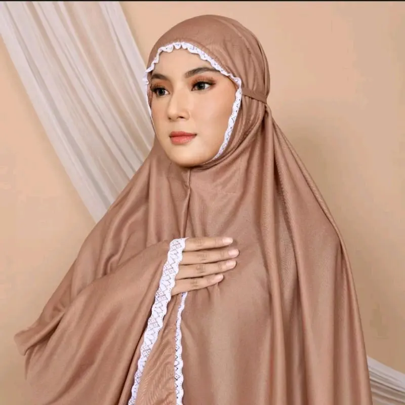 Hemat 100Ribu Dapat 3Pcs Mukena Traveling Renda Hyget Polos 3